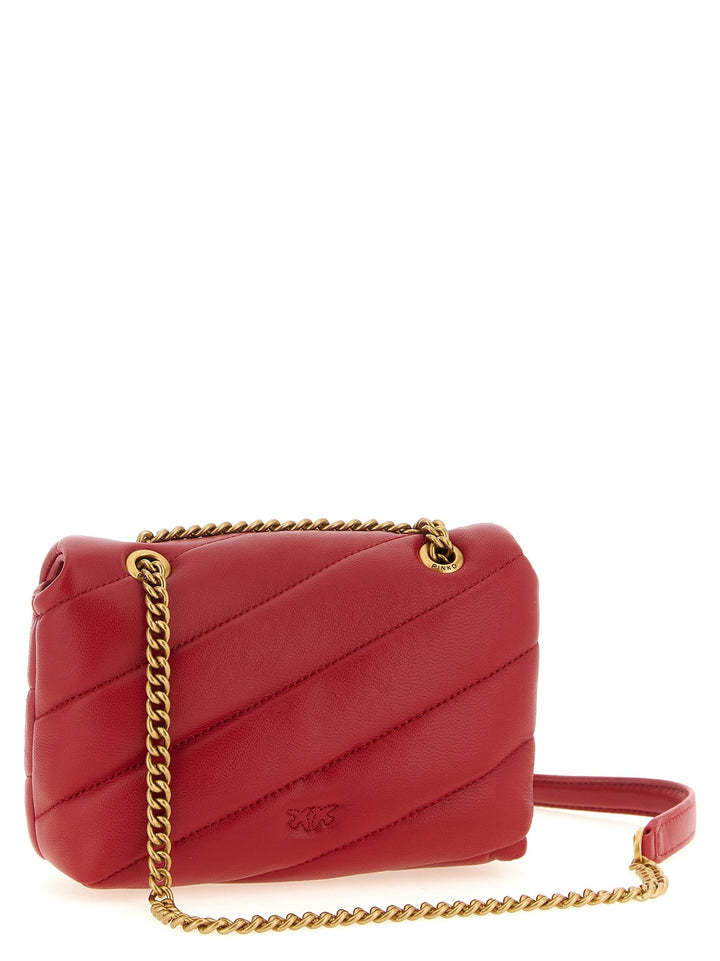 Women’s Pinko Red Lamb Leather Crossbody Bag
