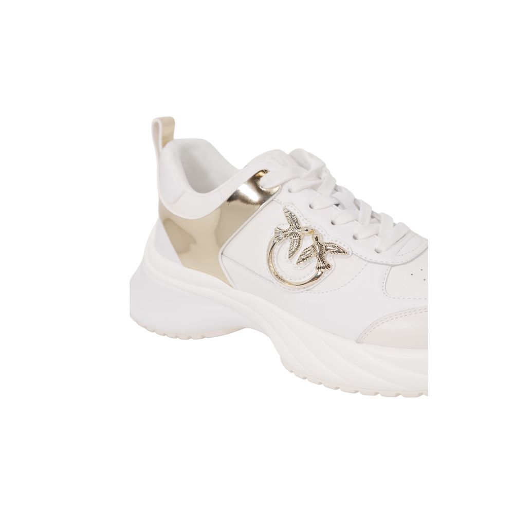Women’s Pinko White Leather Sneakers