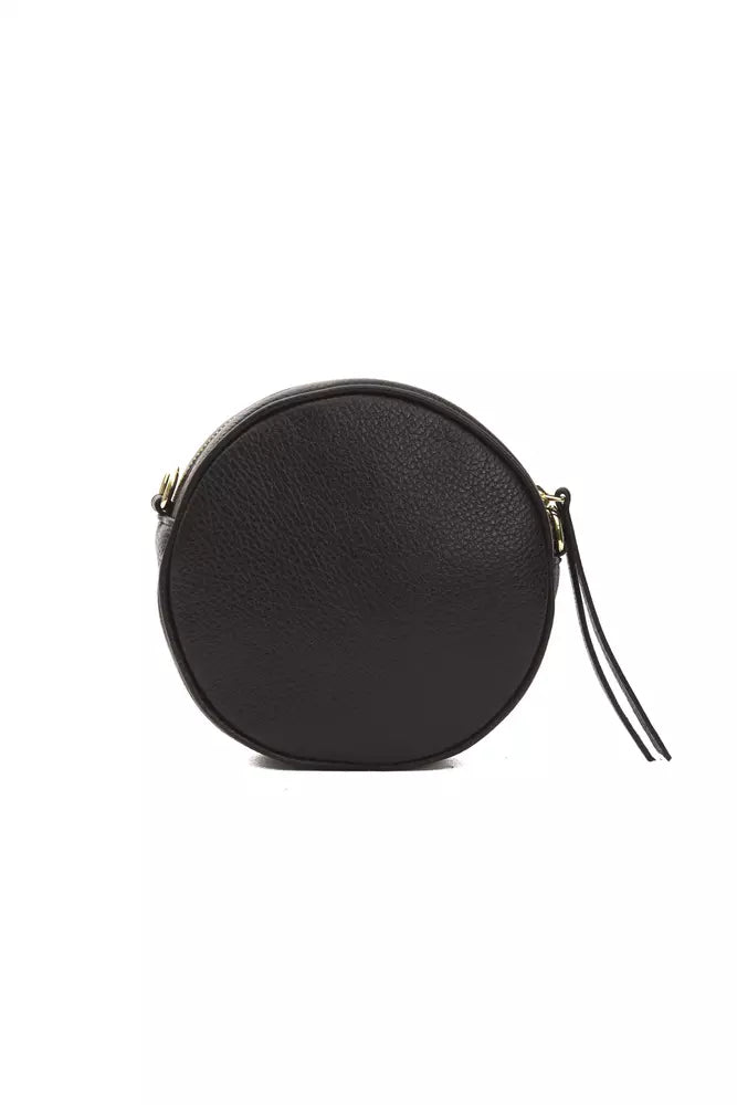 Women’s Pompei Donatella Black Leather Women Crossbody Bag