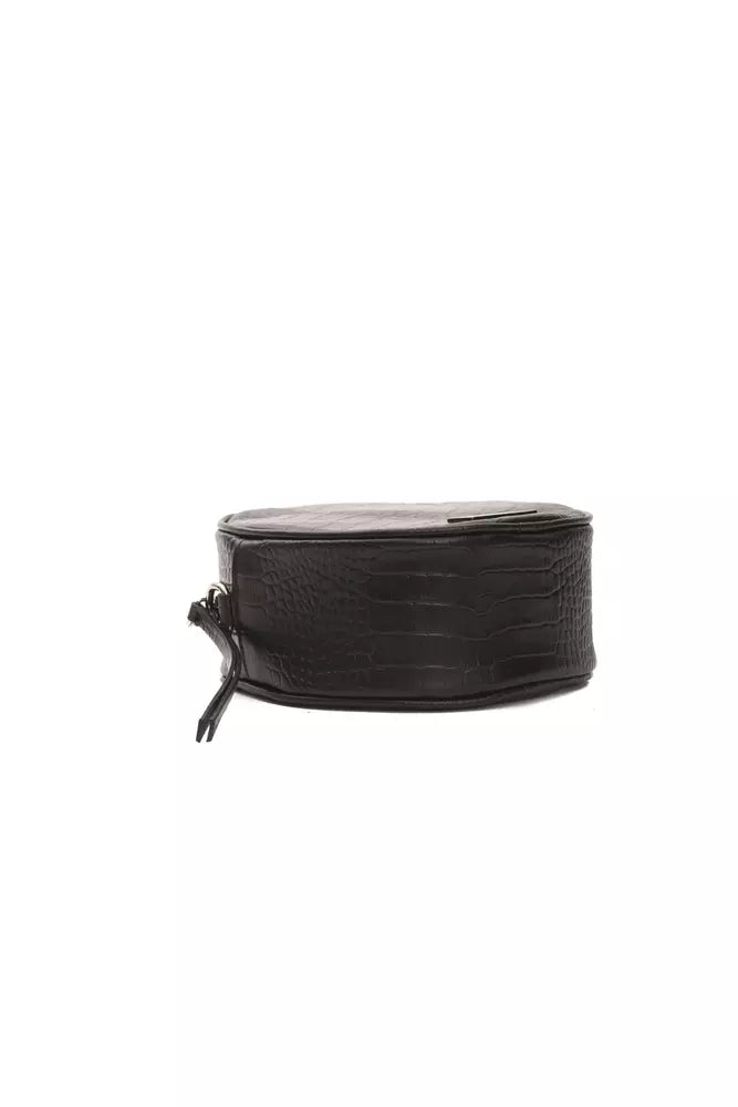 Women’s Pompei Donatella Black Leather Women Crossbody Bag