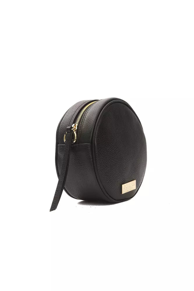 Women’s Pompei Donatella Black Leather Women Crossbody Bag