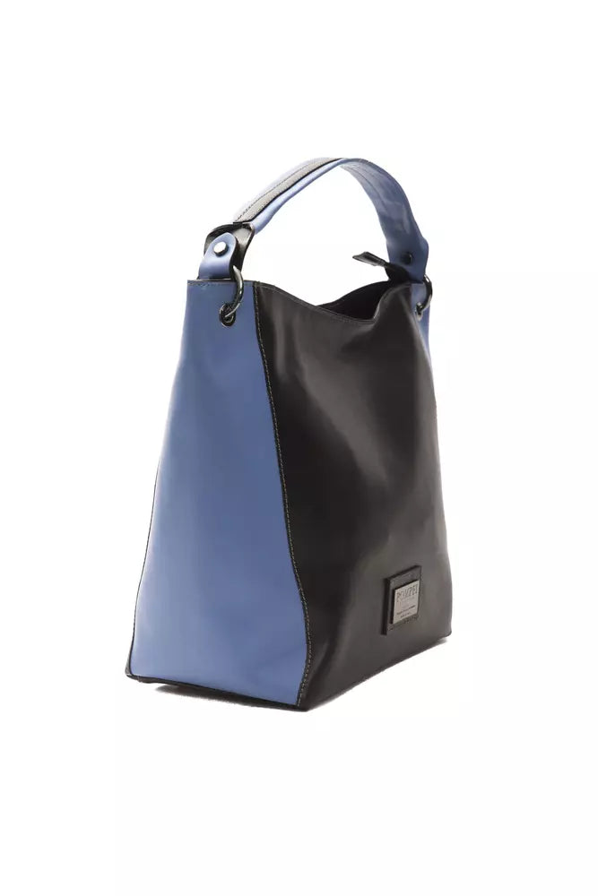 Women’s Pompei Donatella Black Leather Women Shoulder Bag