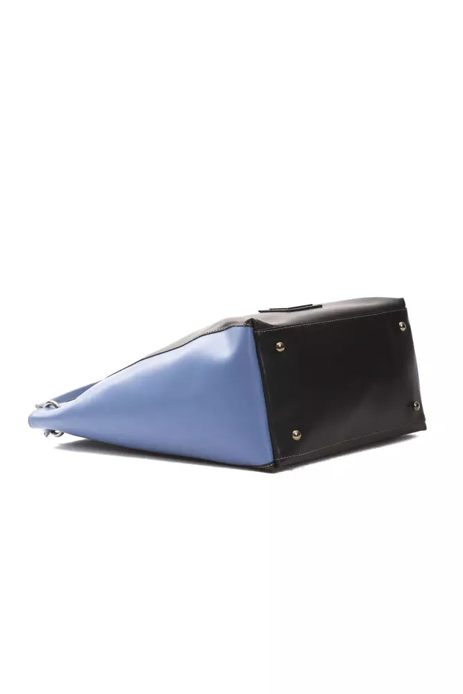 Women’s Pompei Donatella Black Leather Women Shoulder Bag