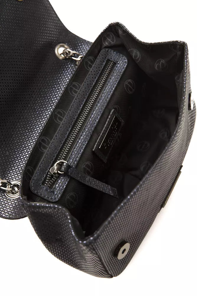 Women’s Pompei Donatella Blue Leather Women Crossbody Bag