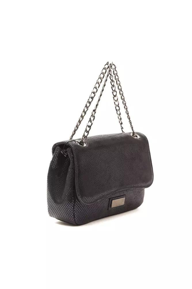 Women’s Pompei Donatella Blue Leather Women Crossbody Bag