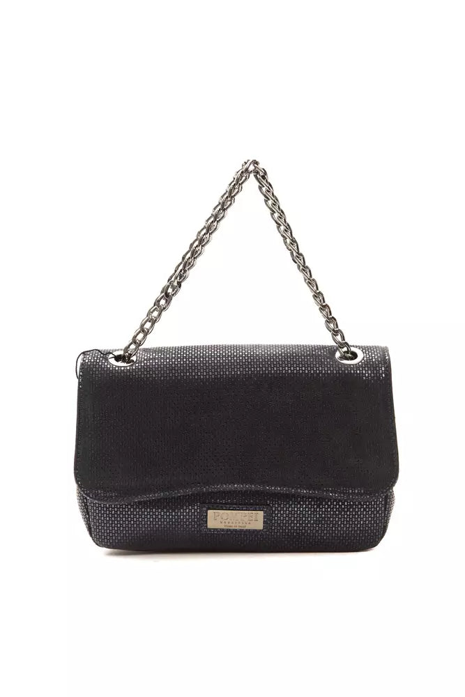Women’s Pompei Donatella Blue Leather Women Crossbody Bag