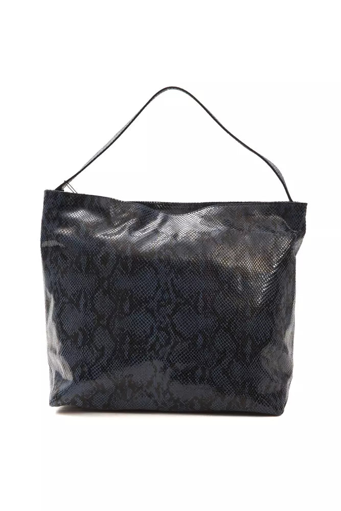 Women’s Pompei Donatella Blue Leather Women Shoulder Bag