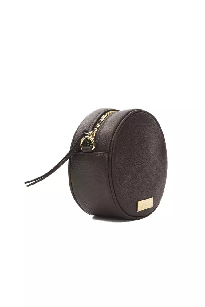 Women’s Pompei Donatella Brown Leather Women Crossbody Bag
