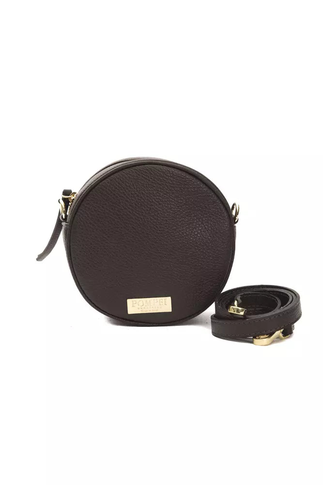 Women’s Pompei Donatella Brown Leather Women Crossbody Bag