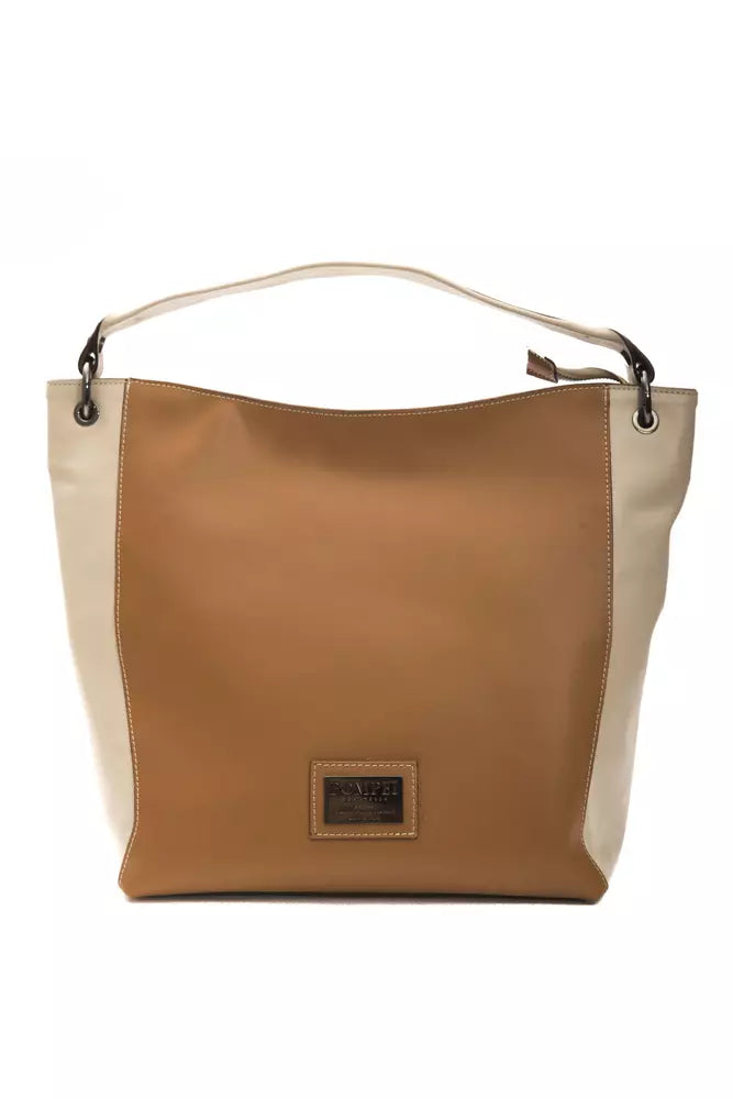 Women’s Pompei Donatella Brown Leather Women Shoulder Bag