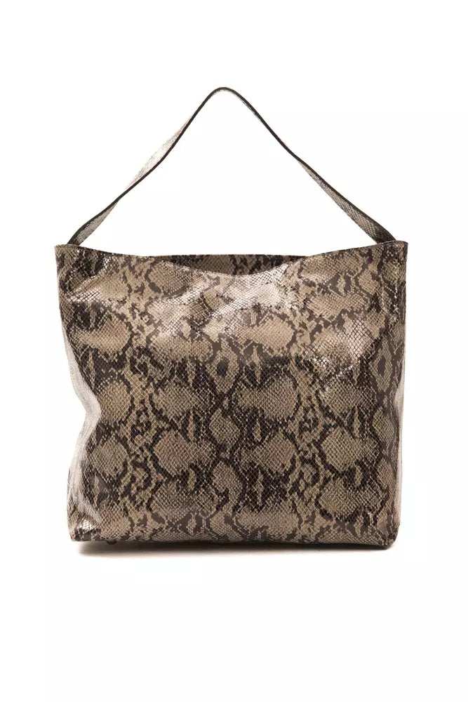 Women’s Pompei Donatella Brown Leather Women Shoulder Bag