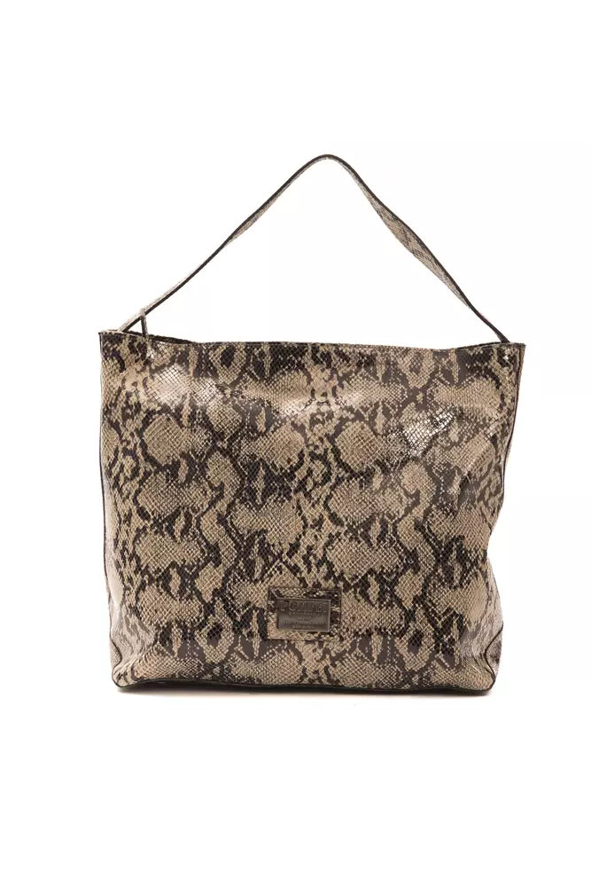 Women’s Pompei Donatella Brown Leather Women Shoulder Bag
