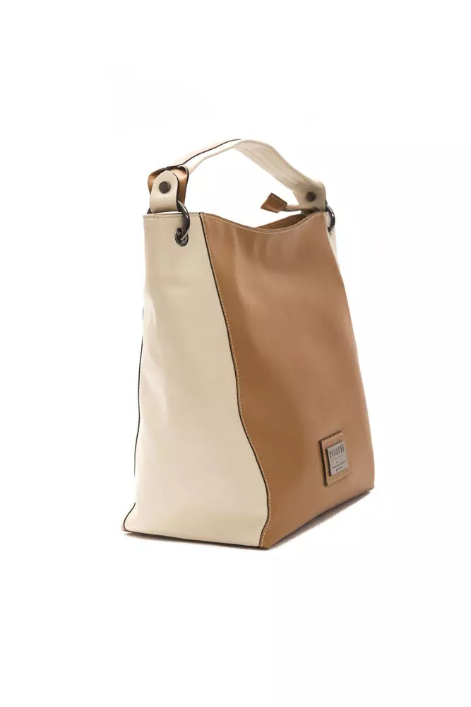Women’s Pompei Donatella Brown Leather Women Shoulder Bag