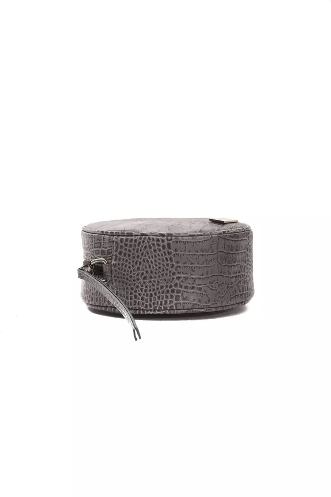 Women’s Pompei Donatella Gray Leather Women Crossbody Bag