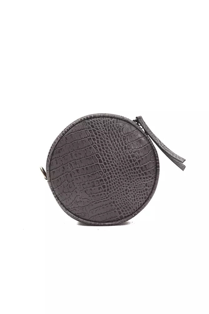 Women’s Pompei Donatella Gray Leather Women Crossbody Bag