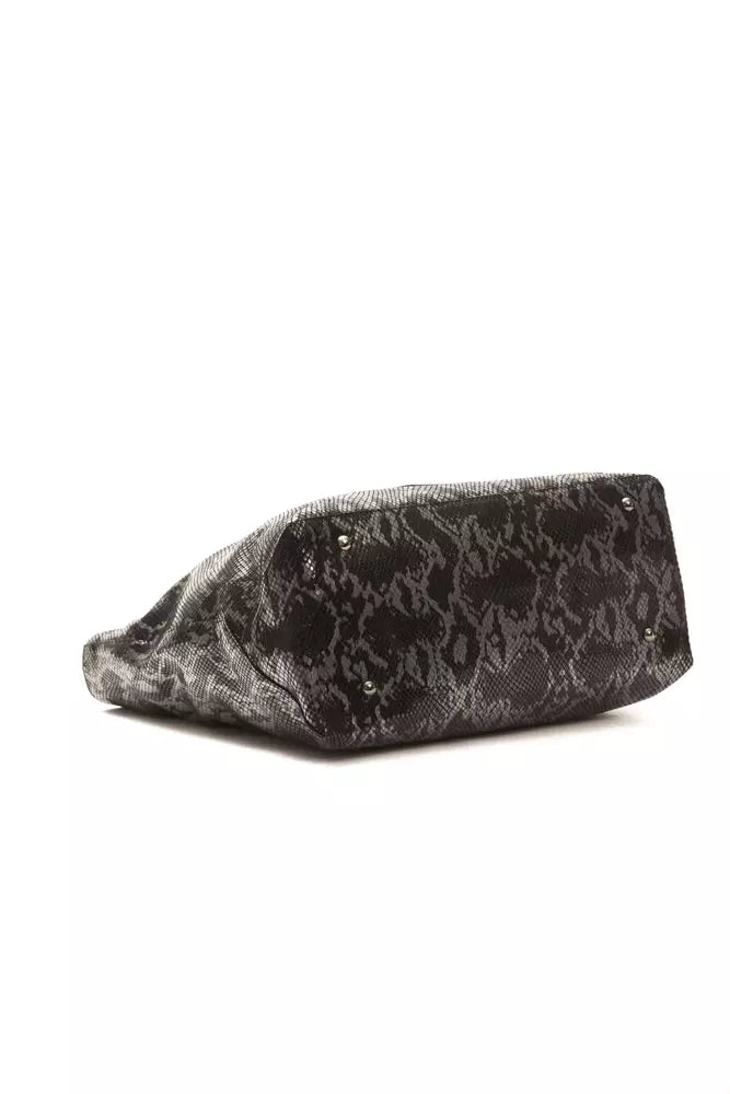 Women’s Pompei Donatella Gray Leather Women Shoulder Bag