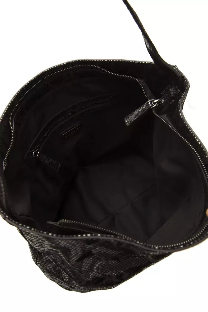 Women’s Pompei Donatella Gray Leather Women Shoulder Bag