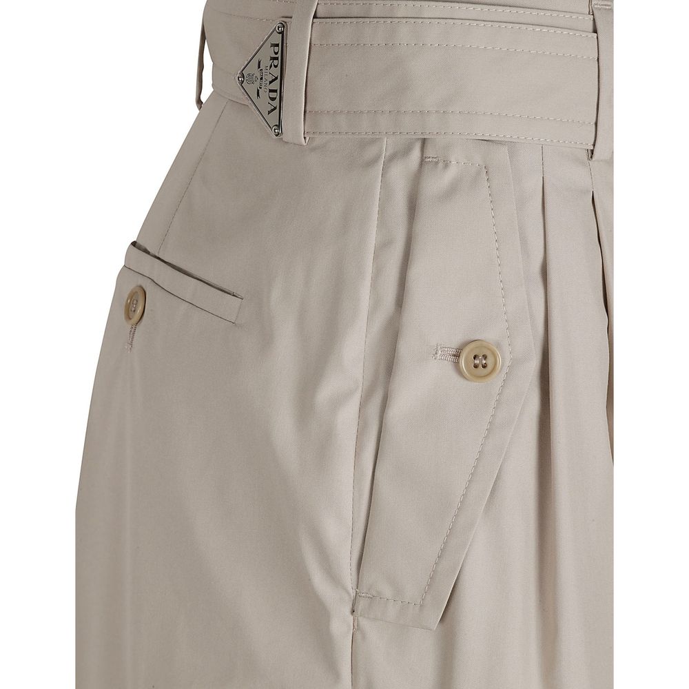 Women’s Prada Beige Cotton Cargo Pants