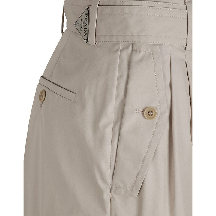 Women’s Prada Beige Cotton Cargo Pants