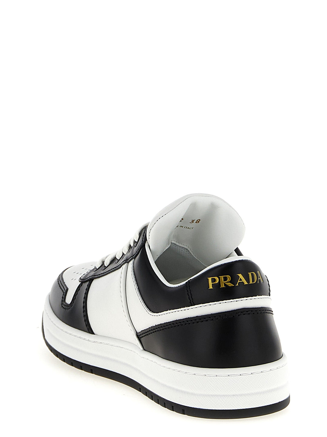 Women’s Prada Bicolor Calfskin Low Top Sneakers