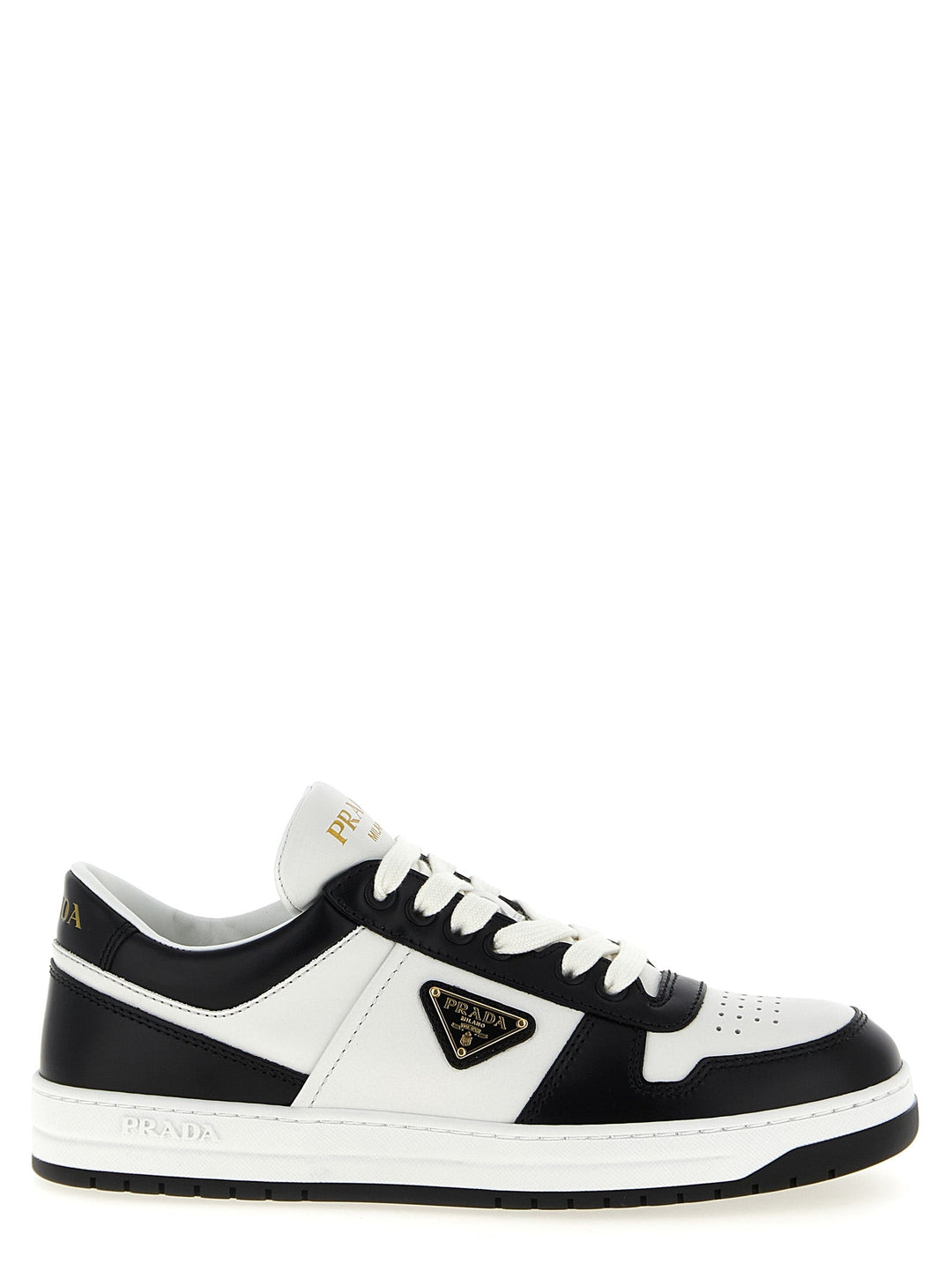 Women’s Prada Bicolor Calfskin Low Top Sneakers