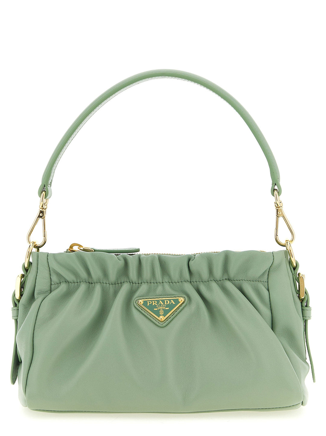 Women’s Prada Bicolor Lamb Leather Shoulder Bag
