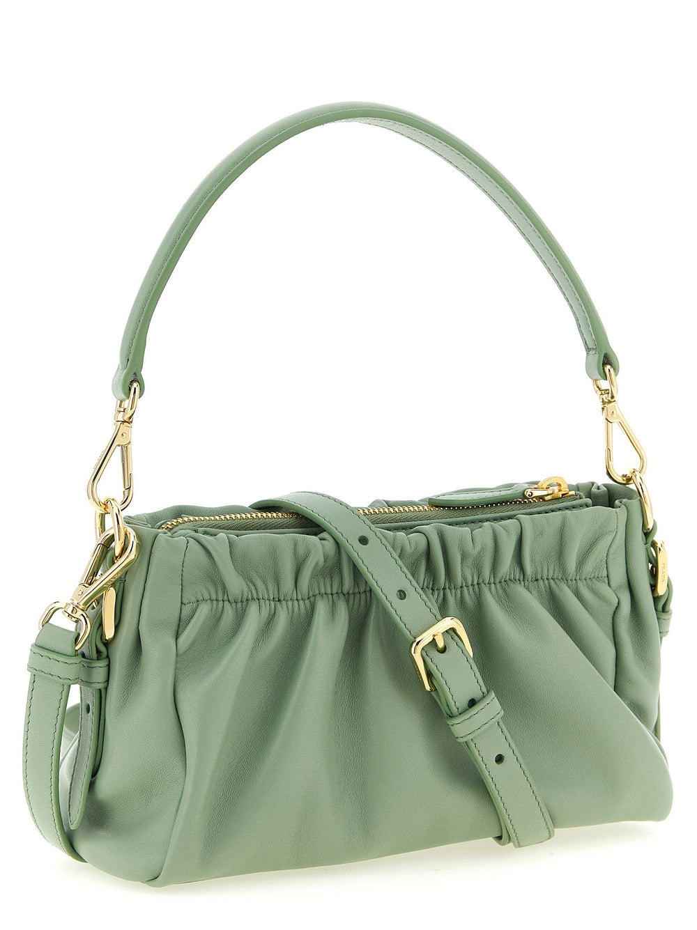 Women’s Prada Bicolor Lamb Leather Shoulder Bag