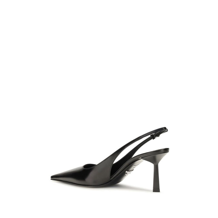 Women’s Prada Black Calf Leather Bos Taurus High Heel Pumps