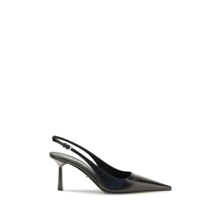 Women’s Prada Black Calf Leather Bos Taurus High Heel Pumps
