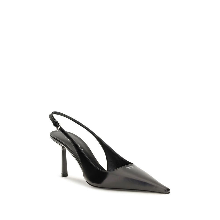 Women’s Prada Black Calf Leather Bos Taurus High Heel Pumps