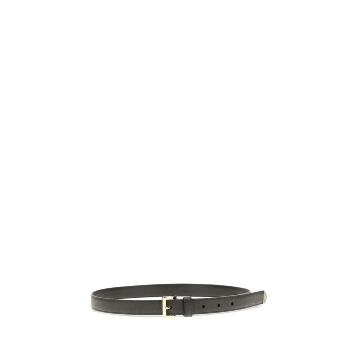 Women’s Prada Black Calf Leather Bos Taurus Regular Belt
