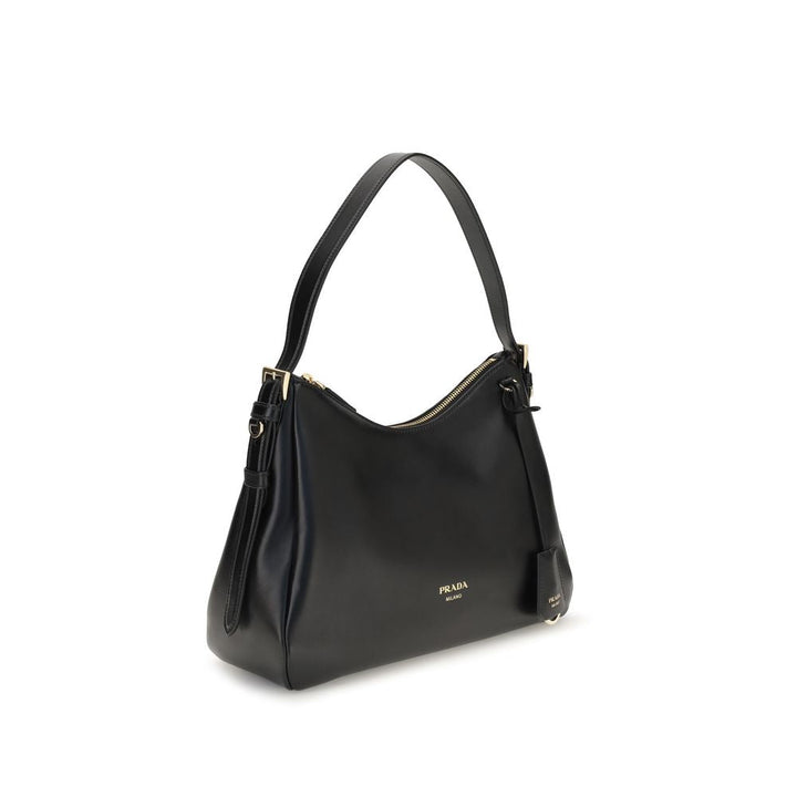 Women’s Prada Black Calf Leather Bos Taurus Shoulder Bag
