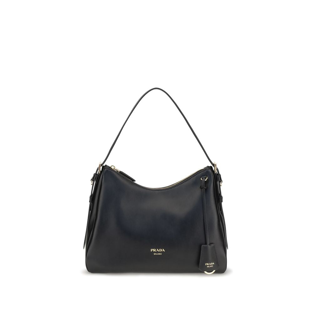Women’s Prada Black Calf Leather Bos Taurus Shoulder Bag