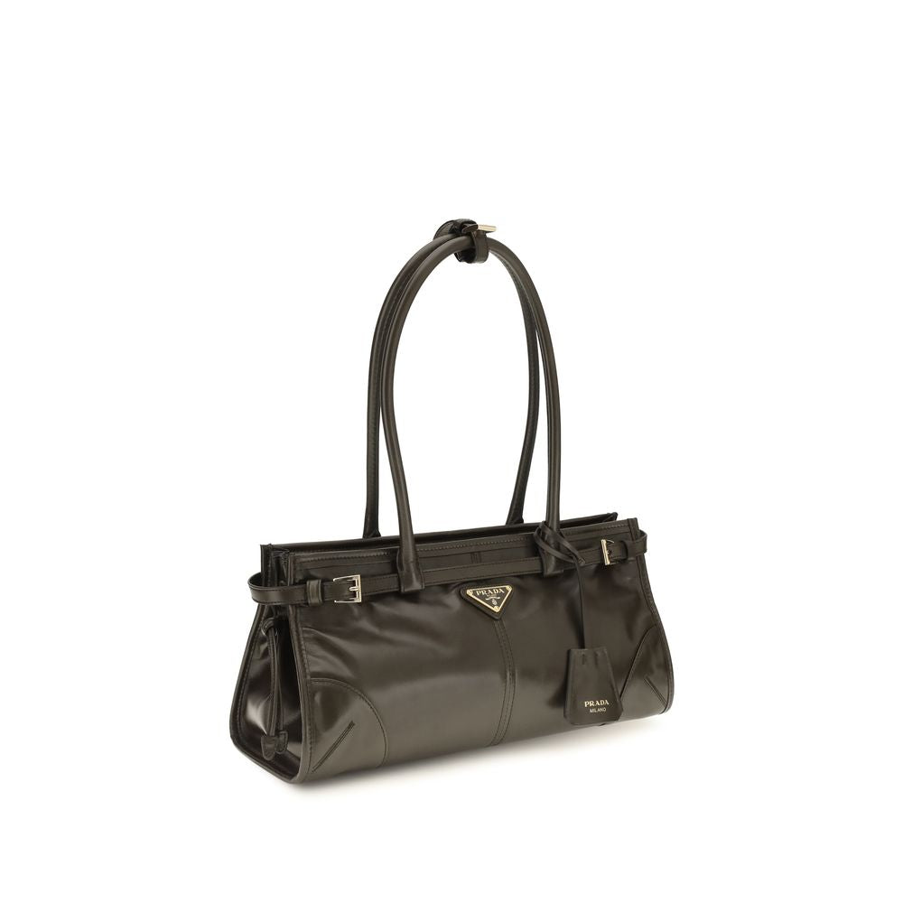 Women’s Prada Black Calf Leather Bos Taurus Shoulder Bag