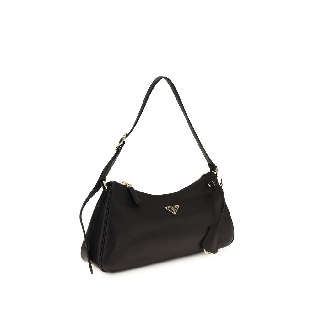 Women’s Prada Black Calf Leather Bos Taurus Shoulder Bag