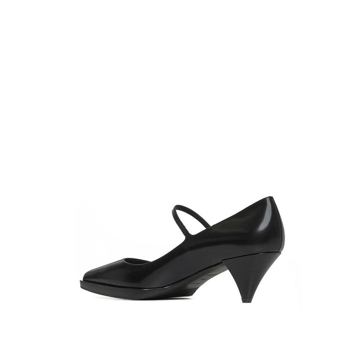 Women’s Prada Black Calfskin Mid Heel Pumps
