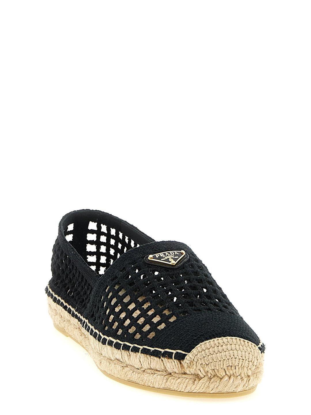 Women’s Prada Black Cotton Espadrilles