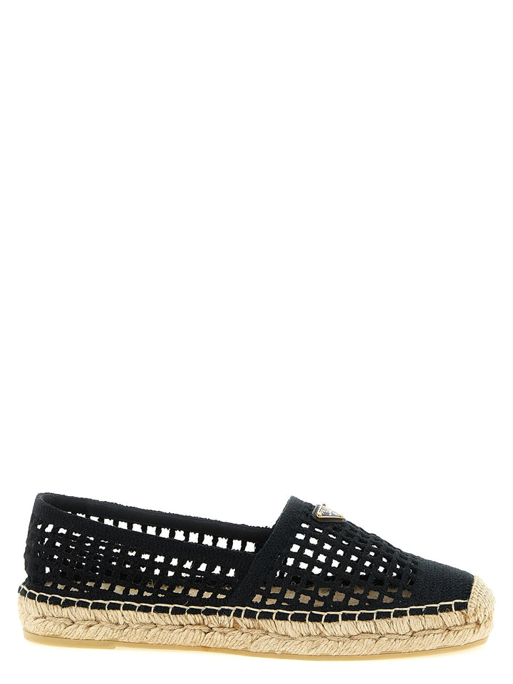 Women’s Prada Black Cotton Espadrilles
