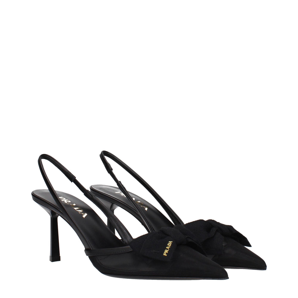 Women’s Prada Black Fibres High Heel Pumps