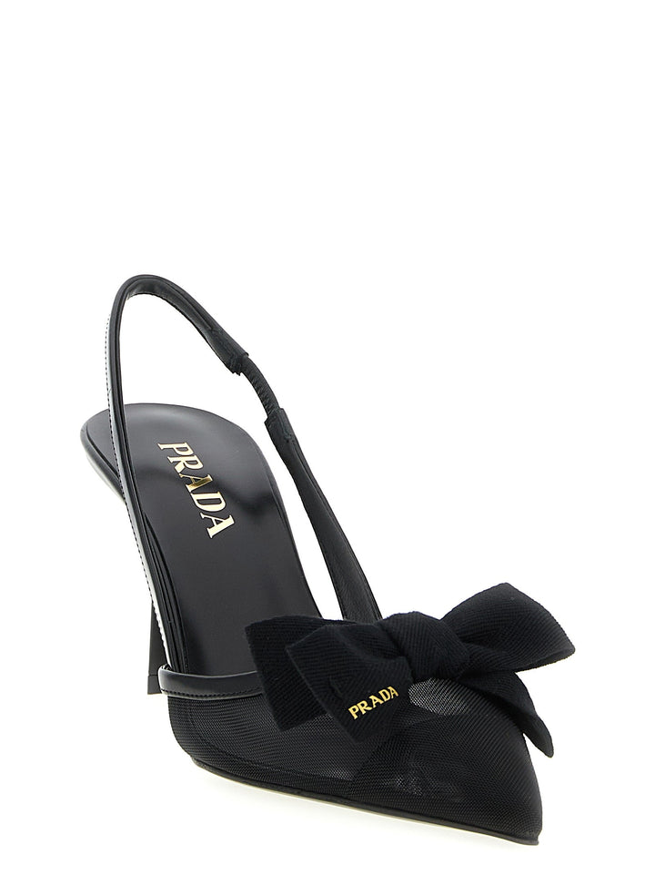 Women’s Prada Black Polyamide Mid Heel Pumps
