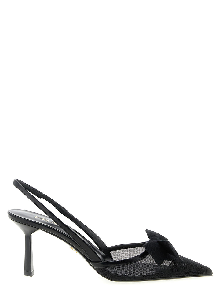 Women’s Prada Black Polyamide Mid Heel Pumps