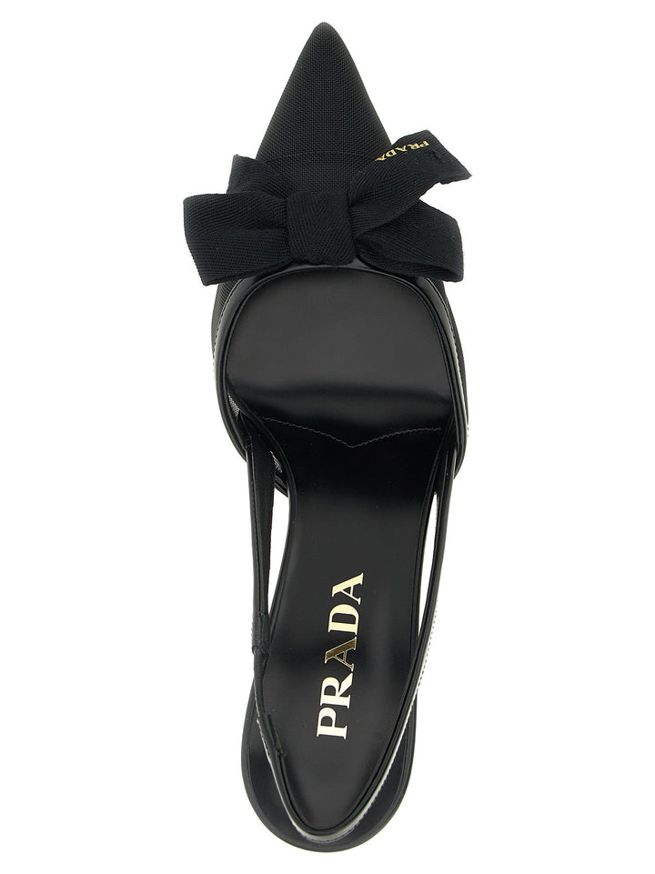 Women’s Prada Black Polyamide Mid Heel Pumps