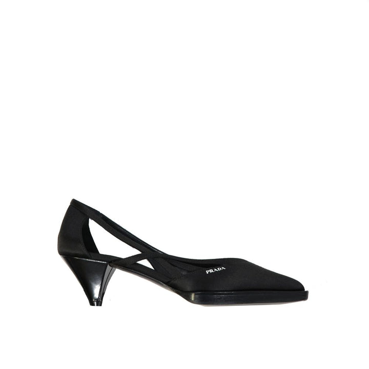 Women’s Prada Black Silk High Heel Pumps