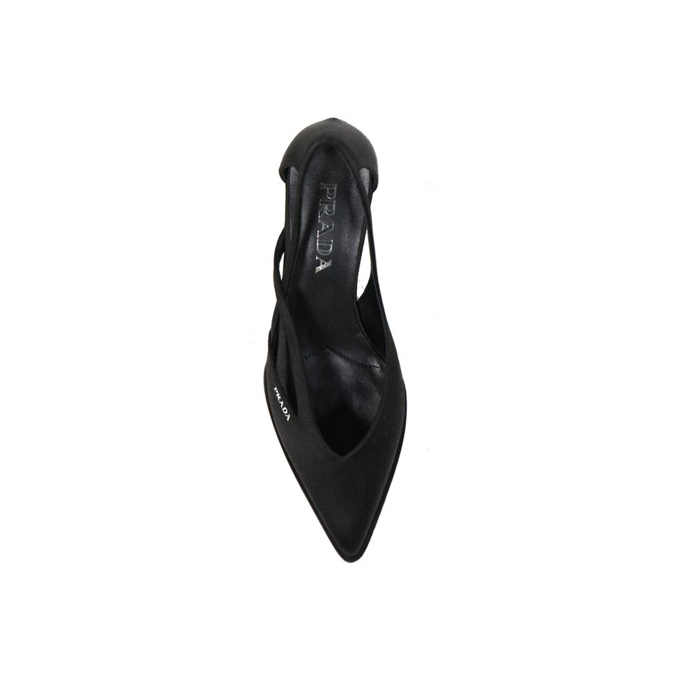 Women’s Prada Black Silk High Heel Pumps