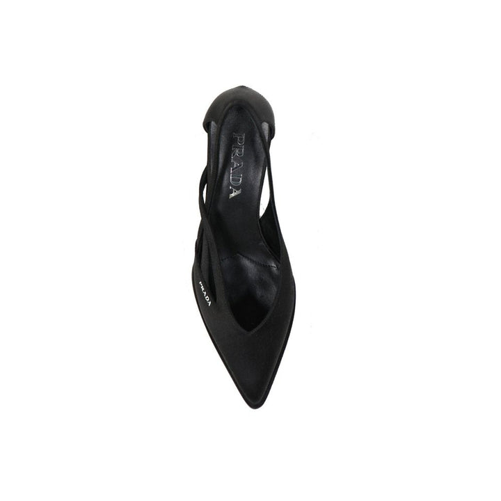 Women’s Prada Black Silk High Heel Pumps