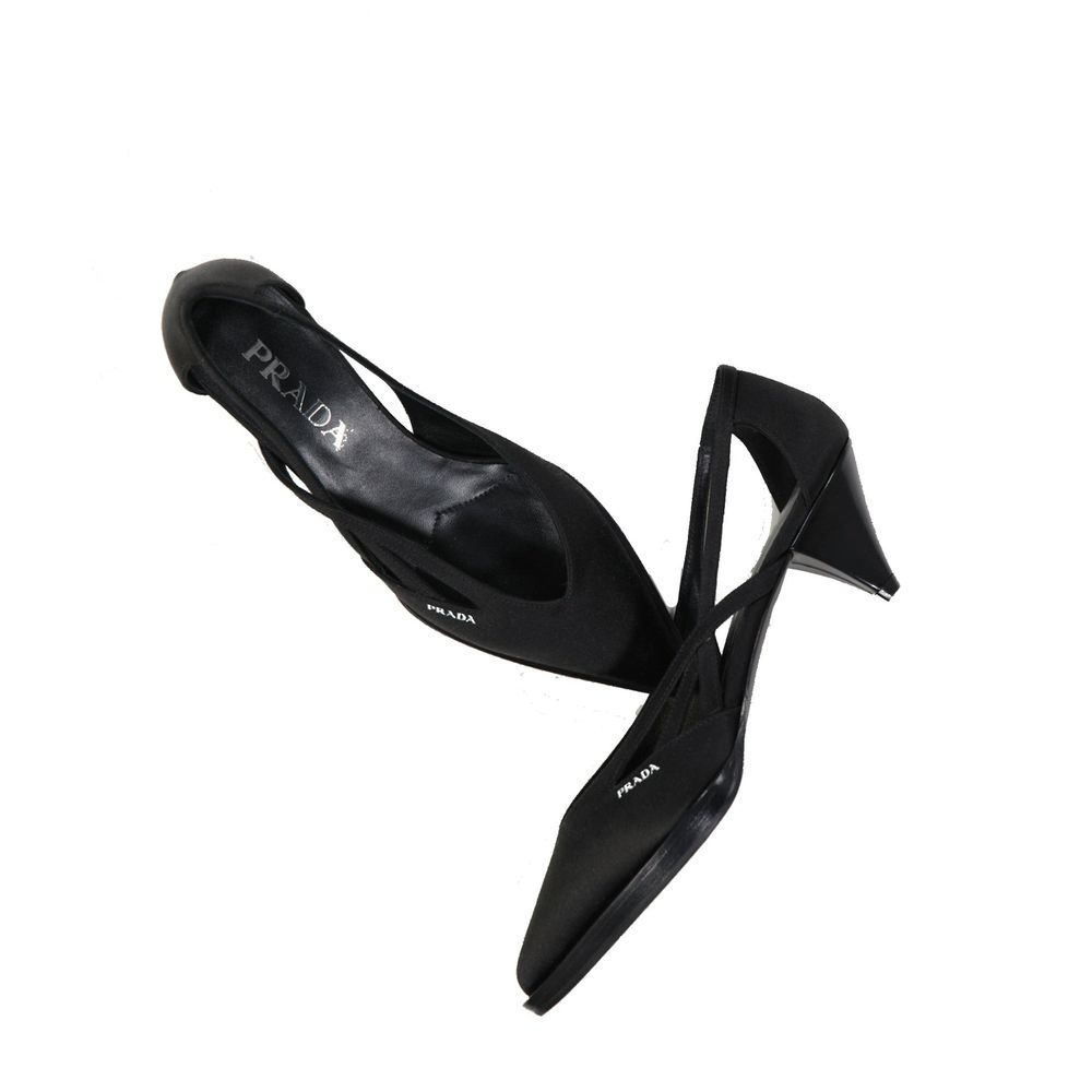 Women’s Prada Black Silk High Heel Pumps