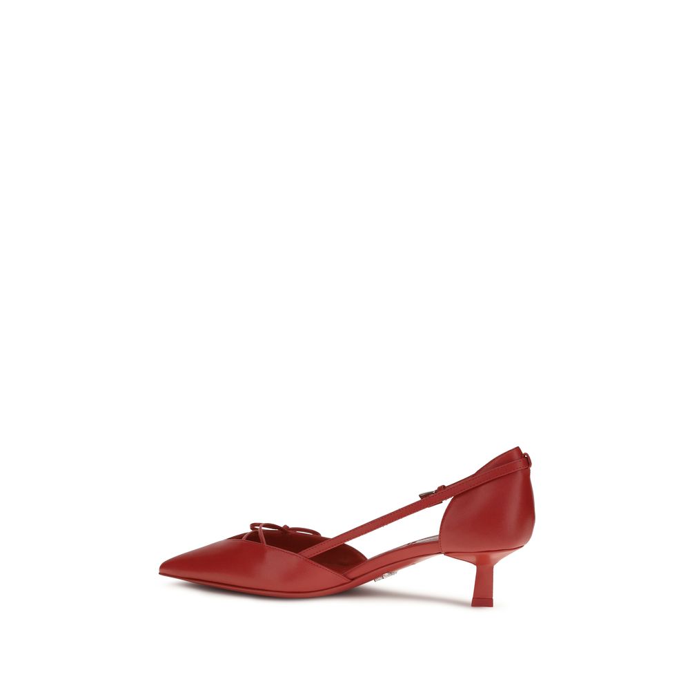 Women’s Prada Red Goatskin High Heel Pumps