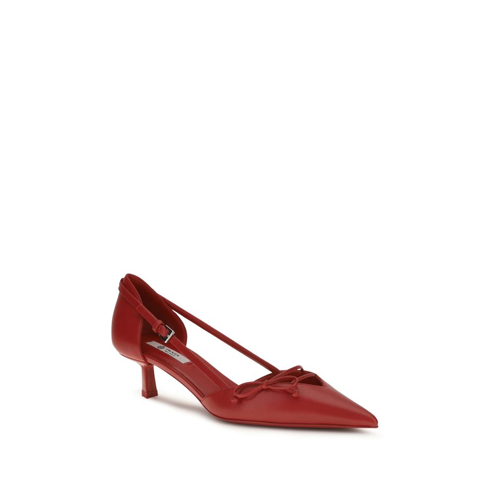 Women’s Prada Red Goatskin High Heel Pumps