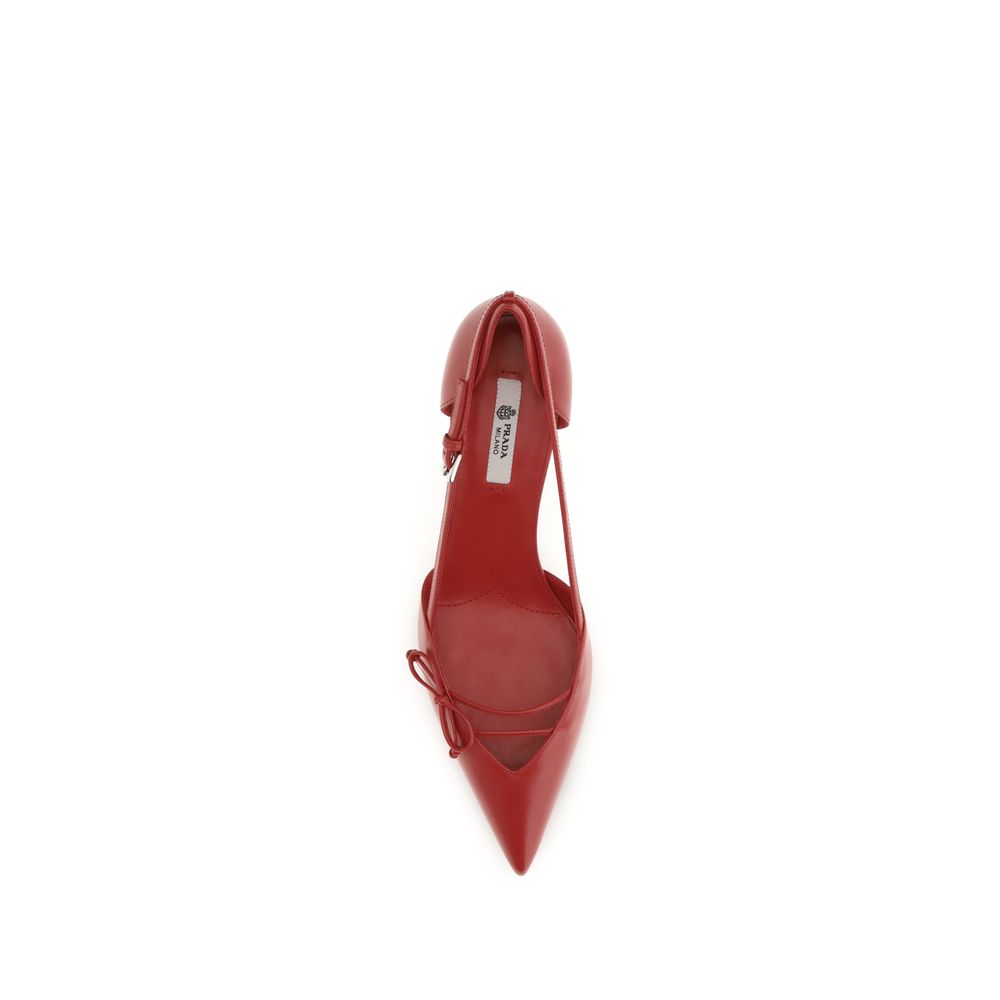 Women’s Prada Red Goatskin High Heel Pumps