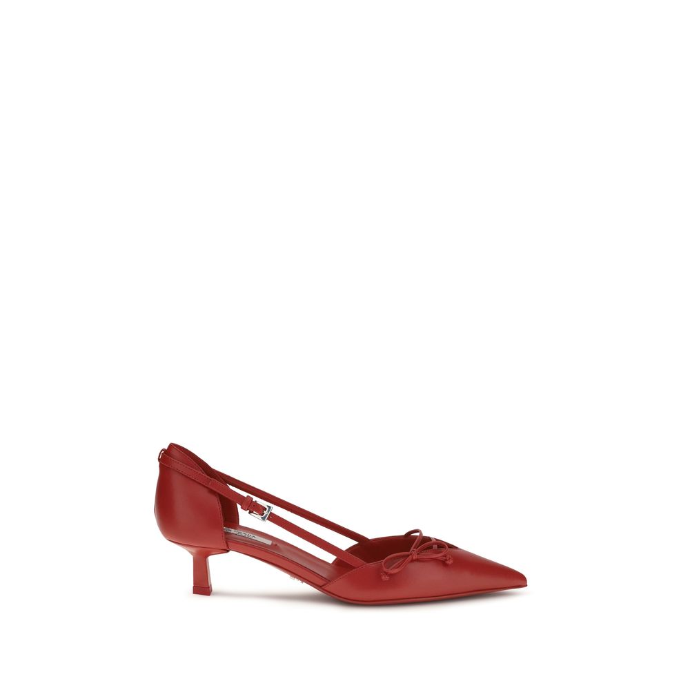 Women’s Prada Red Goatskin High Heel Pumps